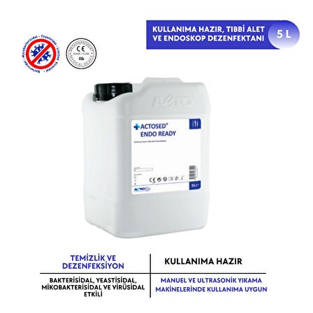 ACTOSED® ENDO READY 5 L Kullanıma Hazır, Tıbbi Alet ve Endoskop Dezenfektanı