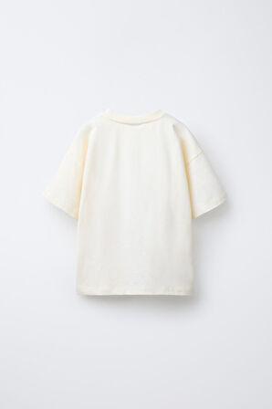 Florida Sun Baskılı Kız Çocuk  %100 Pamuk Tişört