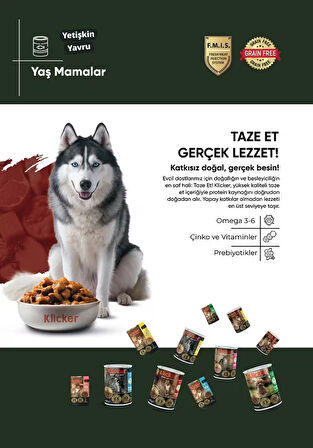 KLICKER MİNİ IRK YAVRU KÖPEK KURU MAMASI KUZULU