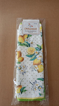 MİCROFİBER TEMİZLİK BEZİ 40X50 CM 2 ADET (BİR ADET BASKILI BİR ADET NATUREL)