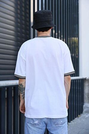 Unisex Yeni Sezon Oversize Baskılı Detaylı Yazlık T-shirt