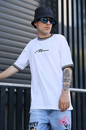 Unisex Yeni Sezon Oversize Baskılı Detaylı Yazlık T-shirt