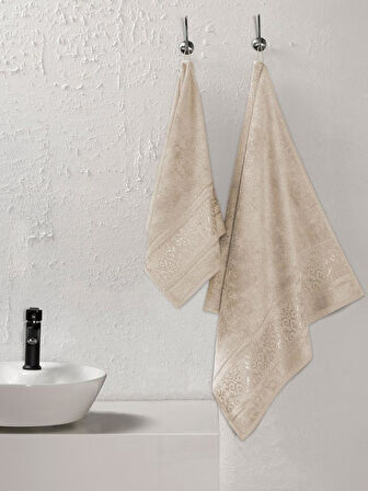Bambu Havlu Takımı Doğal ve Yumuşak Dokulu 50x90