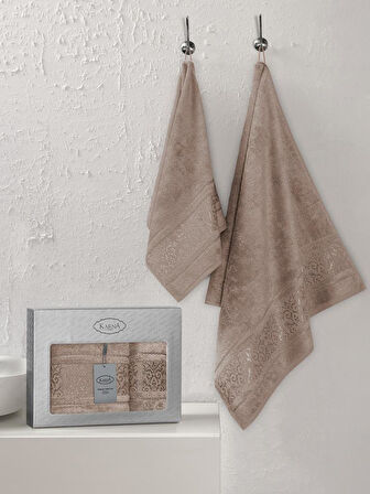 Bambu Havlu Takımı Doğal ve Yumuşak Dokulu 50x90