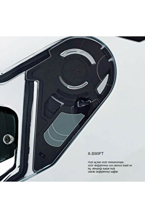 SX.100 MAT SİYAH KASK