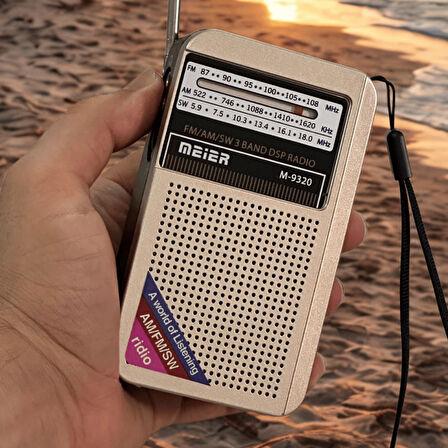 Dexxony Taşınabilir Şarjlı Cep Radyosu (Deprem Çantasına Uygun)