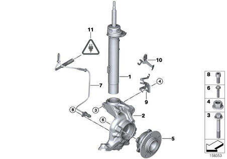 ÖN ABS SENSÖR (424 ) E87 E90 34526870075