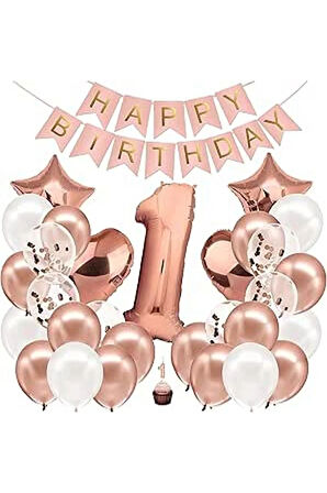 ROSE GOLD YAŞ BALON SETİ