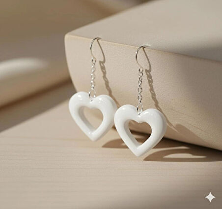 El Yapımı Tasarım Kadın Küpe - Kulağı Ağrıtmayan Çok Hafif ve Renkli Sallantılı Model