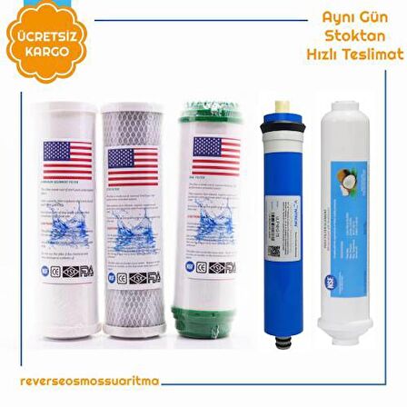 İhlas Aura Cebilon Uyumlu 5li Filtre Seti - USA - NSF