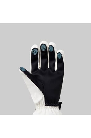 Beyaz Ultralight Su Geçirmez Unisex Dokunmatik Kayak Eldiveni