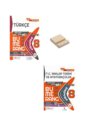 LGS 8. Sınıf Bumerang Etkinlikli Defter Türkçe ve T.C. İnkılap Tarihi