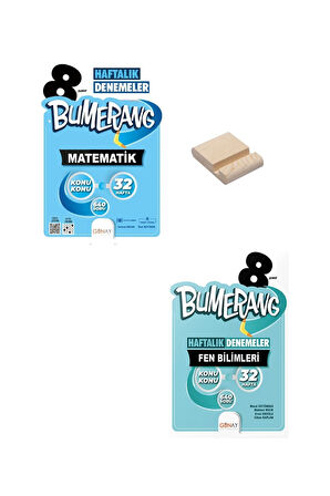 LGS 8. Sınıf Bumerang 32 Haftalık Matematik ve Fen Bilimleri Denemeleri