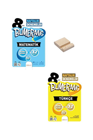LGS 8. Sınıf Bumerang 32 Haftalık Matematik ve Türkçe Denemeleri