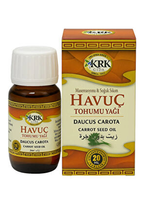 Havuç Yağı 20 ml – Saf Bitkisel Yağ – Parlaklık ve Cilt Koruma İçin