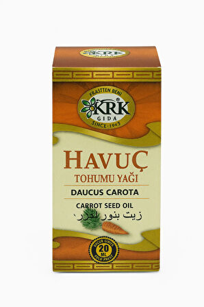 Havuç Yağı 20 ml – Saf Bitkisel Yağ – Parlaklık ve Cilt Koruma İçin