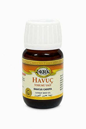 Havuç Yağı 20 ml – Saf Bitkisel Yağ – Parlaklık ve Cilt Koruma İçin