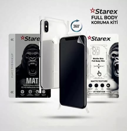 realme P4 Lite Uyumlu NANO Ekran Koruyucu MATTE HAYALET - Full Arka Kaplama 360 Koruma STAREX
