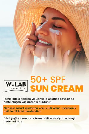 W-Lab Cosmetics SPF50 Güneş Kremi 2 li Set