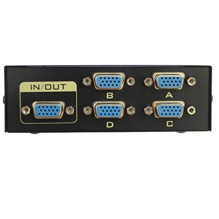 4841 Vga Switch Çoklayıcı Çoğaltıcı 4 Port 4 Kasa 1 Ekran