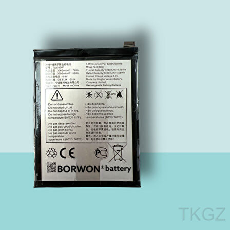 Tkgz - ALCATEL 1S - TLP-030K7 - Batarya Pil Orijinal Sıfır