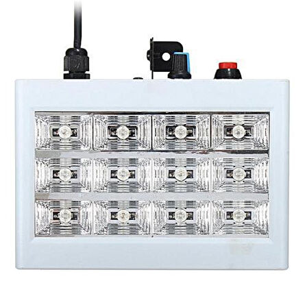 DJ PRO STAGE FULL BEYAZ 12 LED Lİ 20 WATT STROBE ÇAKAR IŞIK