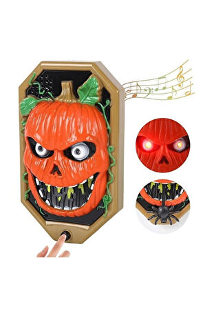 HALLOWEEN BALKABAĞI KAPI ZİLİ IŞIK+SES+HAREKET