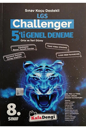 Kafa Dengi Yayınları Lgs Challenger 5 Li Genel Deneme