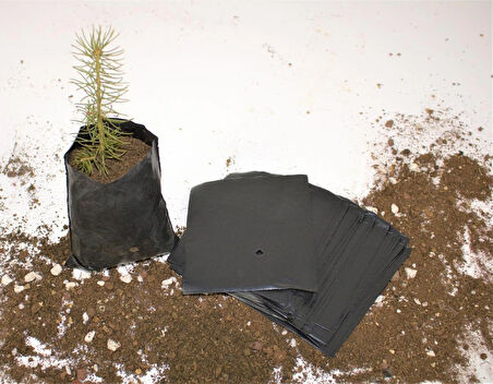 Fide Poşeti 9x11 CM 1 KG Fide Torbası Fidan Poşeti