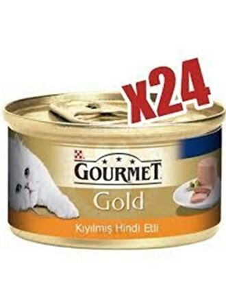 Gourmet Gold Hindi Etli Kıyılmış 85 Gr. x 24