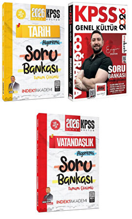 2026 KPSS Tarih + Coğrafya + Vatandaşlık Soru Bankası 3 lü Set İndeks+Yargı Paragraf Hediye