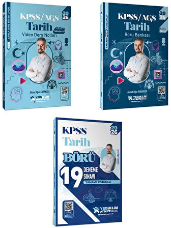 Yediiklim Yayınları 2026 KPSS Atölye Serisi Tarih Konu+Soru ve Deneme Seti