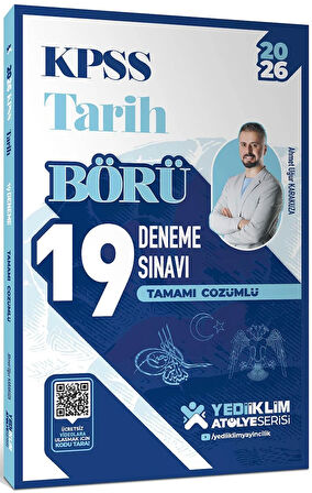 Yediiklim Yayınları 2026 KPSS Atölye Serisi Tarih Konu+Soru ve Deneme Seti