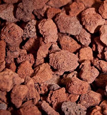  Pomza 2 Kg 2-3 cm Kırmızı Pomza Tarım Pomzası Pomza Taşı Lav Taşı Cüruf Madeni Pomza Ponza