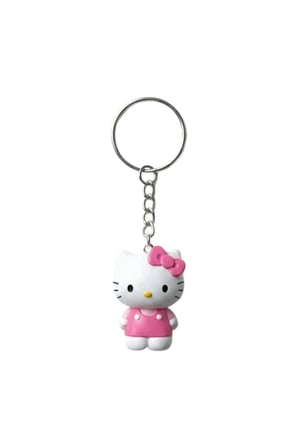3D Baskı Hello Kitty Figürlü Anahtarlık - Sevimli Çanta ve Anahtar Aksesuarı
