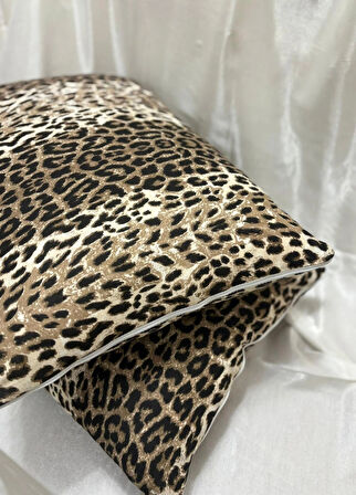 Desenli Fermuarlı | 2 Adet Yastık Kılıfı Pamuklu