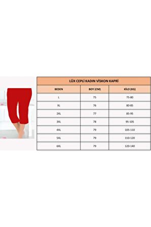Lüx Cepli Viskon Kadın Kapri & Bermuda k10