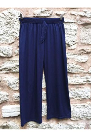 İspanyol Paça Cepsiz Viskon Kadın Pijama Altı is5