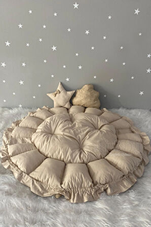 Nest Kapiçino Açılır - Kapanır Oyun Minderi Jaju-babynest Anne Yanı Bebek Yatağı