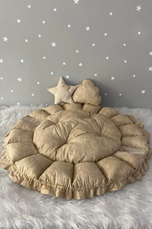 Nest Kapiçino Açılır - Kapanır Oyun Minderi Jaju-babynest Anne Yanı Bebek Yatağı