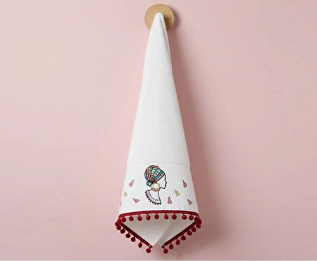 Afrika Etnik Desenli El Yüz Havlusu 50x90 (100%Pamuk)