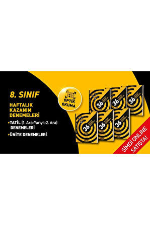 8. Sınıf 36 Haftalık Kazanım Denemeleri Seti