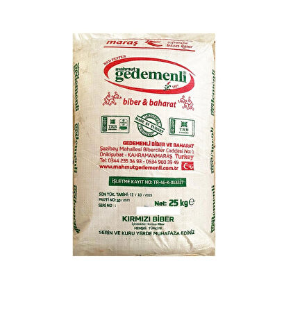 BEŞ TÜRLÜ BAHARAT 25 KG