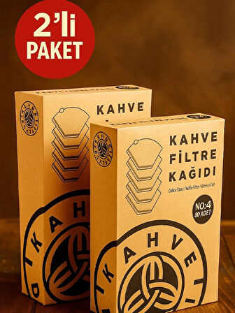  Filtre Kahve Kağıdı No:4 80 Li X 2 Adet