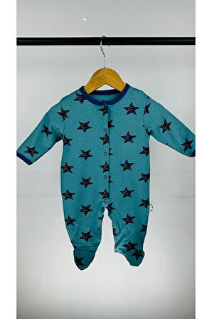 YILDIZLI ÇITÇITLI PAMUKLU BEBEK TULUM