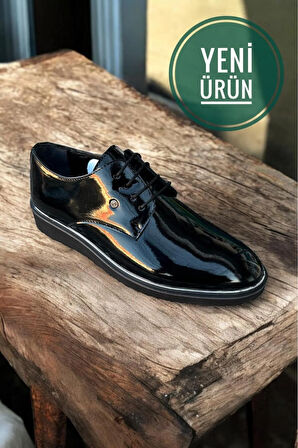 siyah rugan deri bagcıklı nişan dügün özel günler damatlık klasik erkek ayakkabı Siyah / 42