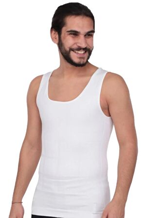 1 Beden İncelme Garantili Bel Göbek ve Göğüs Bölgelerinde Etkili Erkek Korse Atlet