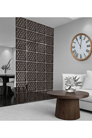 3D Küpler Lazer Kesim Paravan, Ahşap Seperatör, Panel Levha Seti Dekorasyon Ahşap Oda Bölücü Desen