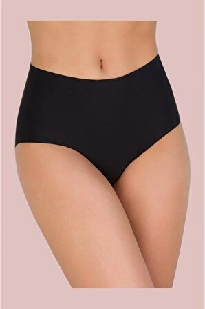 Yüksek Bel Lazer Kesim Bato Silikonlu Kaydırmaz Slip Lazer Külot Korse