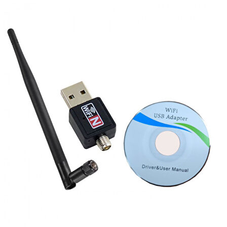 Usb 1200 mbps wireless wifi adaptör 2.4 Ghz 5 dbı antenli wifi adapter